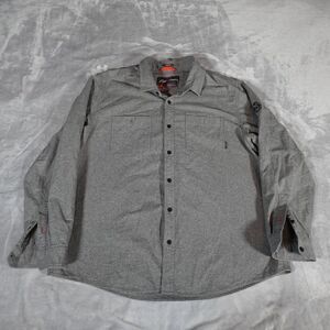 Eddie Bauer Mountain Ops Classic Fit Button Shirt Mens 2XL Cotton Grey